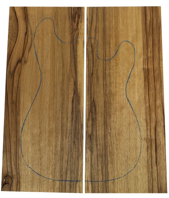 Body Black Korina markant 2-tlg., unverleimt für Gitarre